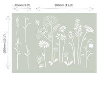 Load image into Gallery viewer, Meadow Flowers Stencil