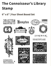Load image into Gallery viewer, The Connoisseurs Library Decor Stamp Box Set FOUR SHEETS