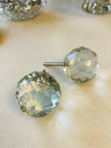 Round Glass Crystal Knob 20mm