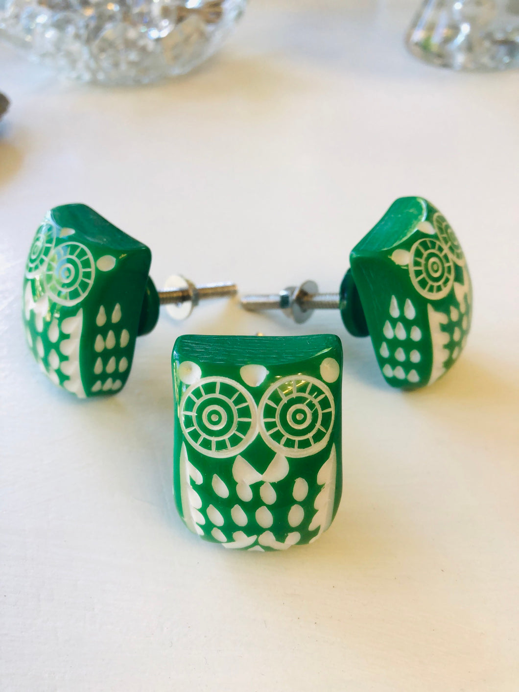 Owl Knob - Green
