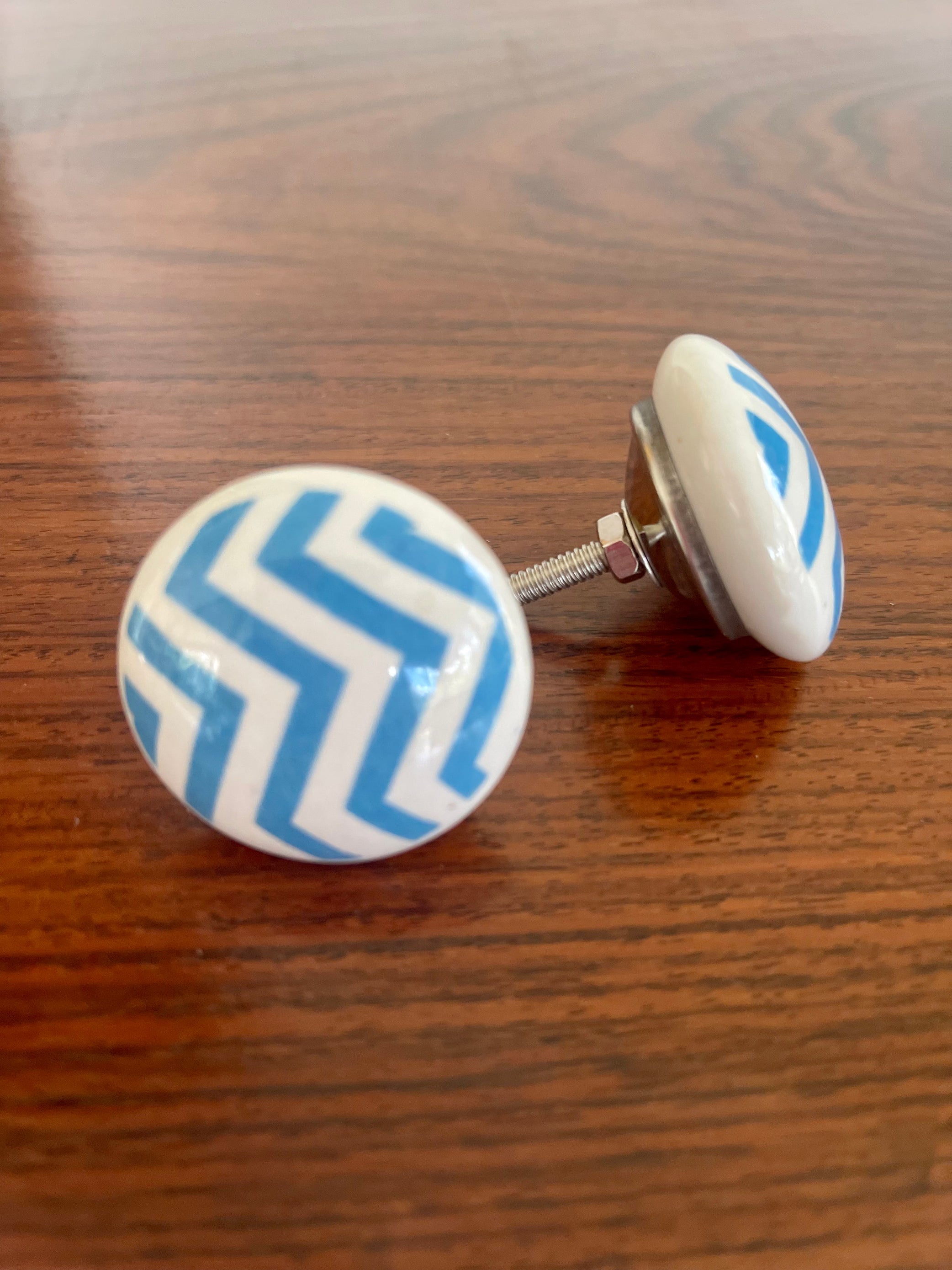 Blue Stripe Knob
