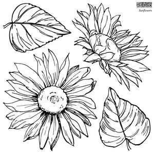 Sunflowers Decor Stamp
