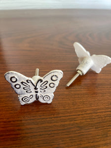 Butterfly Knob - White