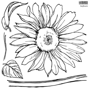 Sunflowers Decor Stamp